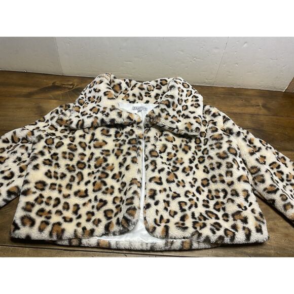 36point5 Leopard Faux Fur Jacket Women's Size Large - Picture 2 of 12